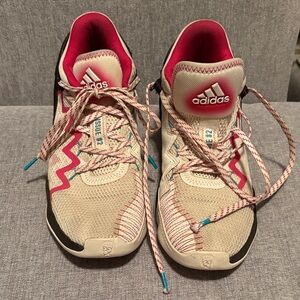 Adidas Women's Athletic Shoes - Cream, white and pink